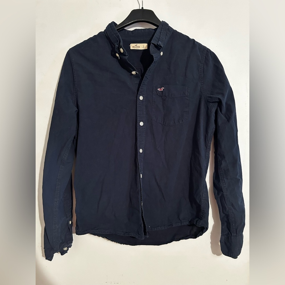 Hollister Mens Long Sleeve Button Down Large